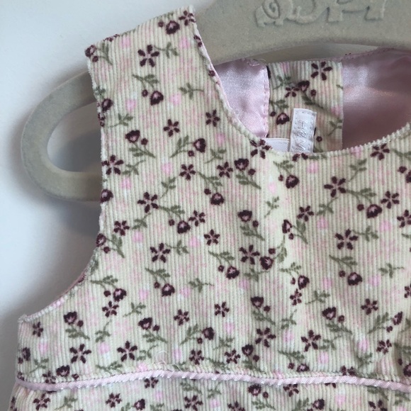H&M baby girl floral corduroy dress size 4-6 month - Picture 3 of 7